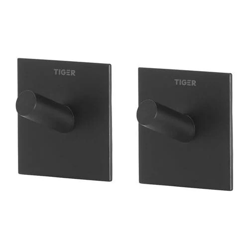 Tiger handdoekhaak Square set van 2
