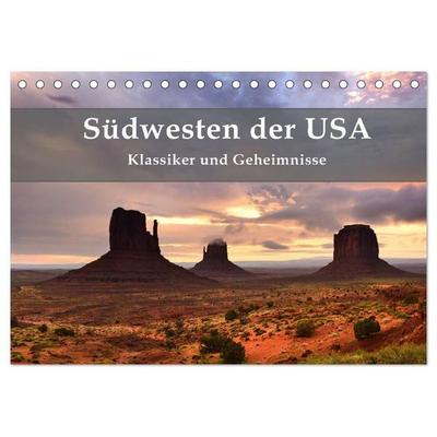 Südwesten der USA - Klassiker und Geheimnisse (Tischkalender 2027 DIN A5 quer), CALVENDO Monatskalender