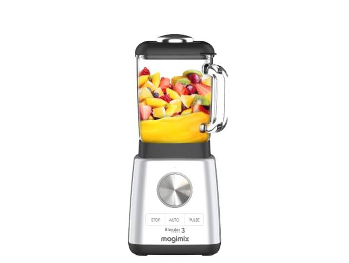 magimix Standmixer 1.2 L - Power 3 - Blender 1000W, Chrom 4 Automatikprogramme, Smoothies, Suppen, Crushed Ice & Frozen Desserts, BPA-frei