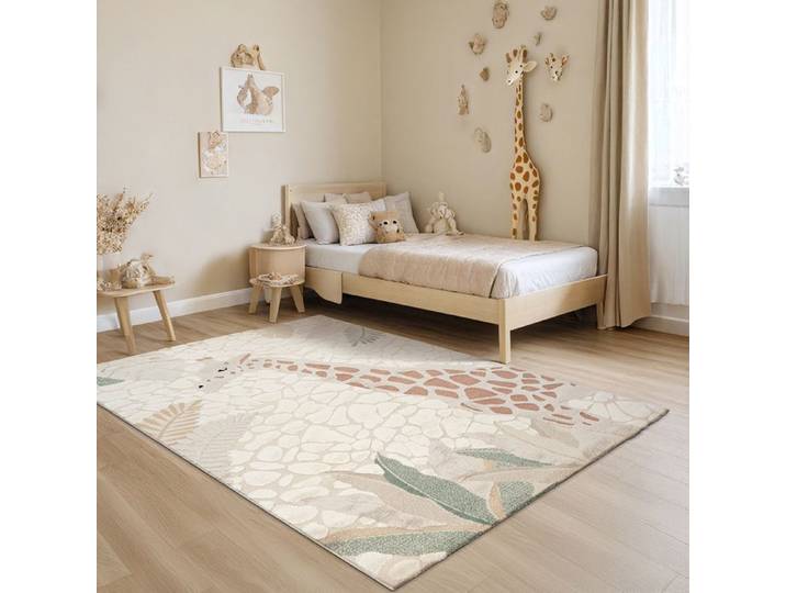 Tapis Enfant - THE CARPET - Jungle Kids - Crème - 140x200 cm - Synthétique