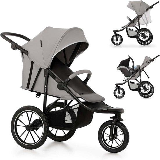 Kinderwagen - Multifunktionswagen - Für aktive Spaziergänge - Vollfederung - Bis 27 kg - Grau