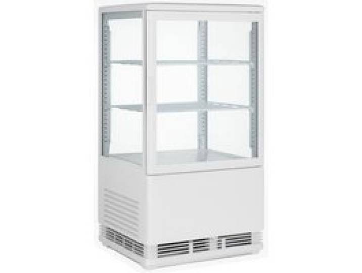 Mini vitrine réfrigérée positive - 58 L - R600a - 0/+12°C - dégivrage automatique LED