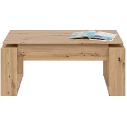 DESIGN Couchtisch mit hochklappbarer Tischplatte L102 cm - Ciara