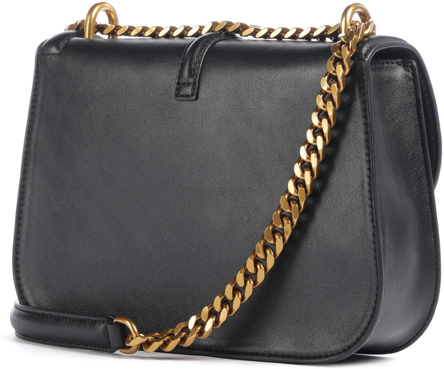 Just Cavalli Just Snake Schultertasche aus Leder, schwarz