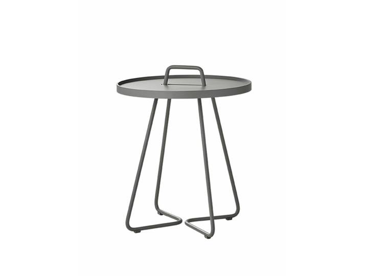 Kaffeetisch On-the-move Cane-line grau, Designer Christina Strand, Niels Hvass, 37x46.5x37 cm