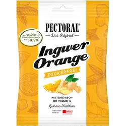 PECTORAL Ingwer Orange Bonbons zuckerfrei 60 g Bonbons