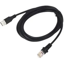 Datalogic USB Kabel USB Kabel, Typ A, Power Over Terminal, gedreht, 5m, Barcode Scanner Zubehör