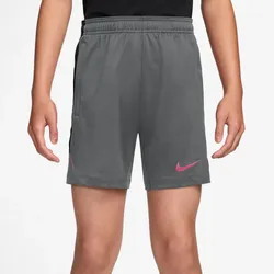 NIKE Strike Dri-FIT Knit Fußball Shorts Kinder 013 - smoke grey/black/hot punch/hot punch XL (158-170 cm)