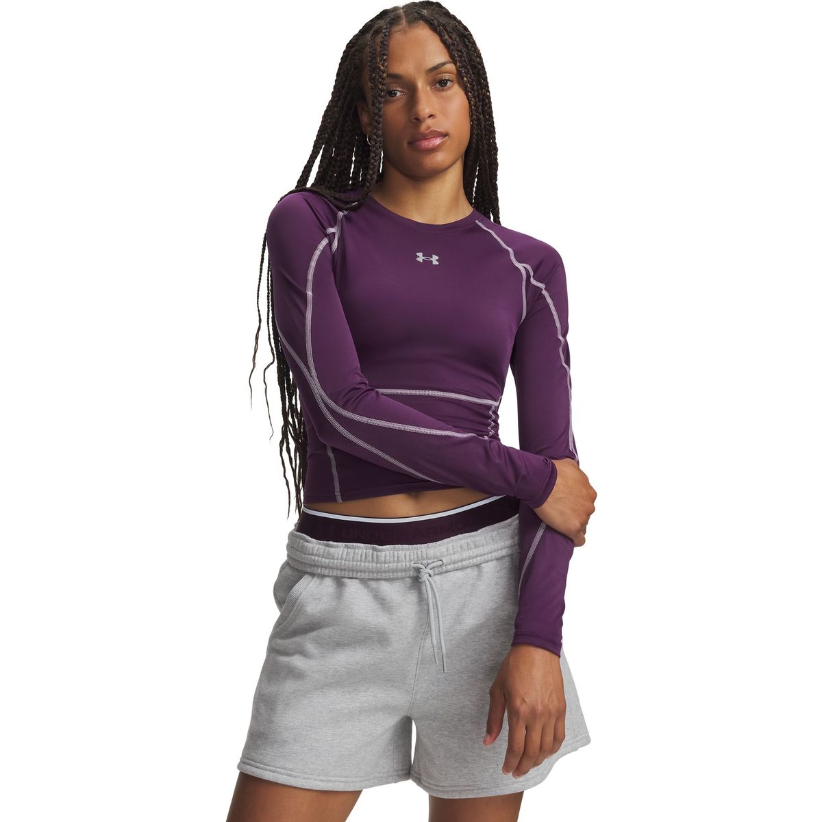 Under Armour Heatgear Elite Longsleeve purple reflective (526) XXL 6015369-526-XXL