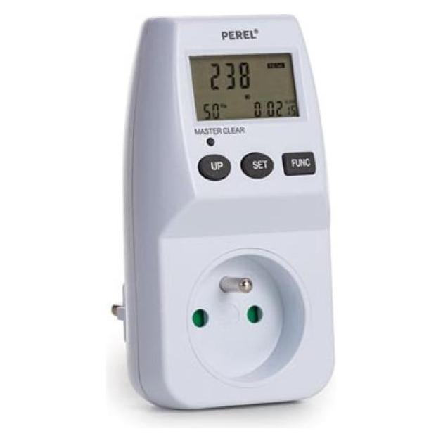 Perel ENERGIEKOSTEN-MESSGER?T - 230 V - 16 A - STECKER-TYP E (FRANZ?SISCHES SYSTEM) (E305EM5)