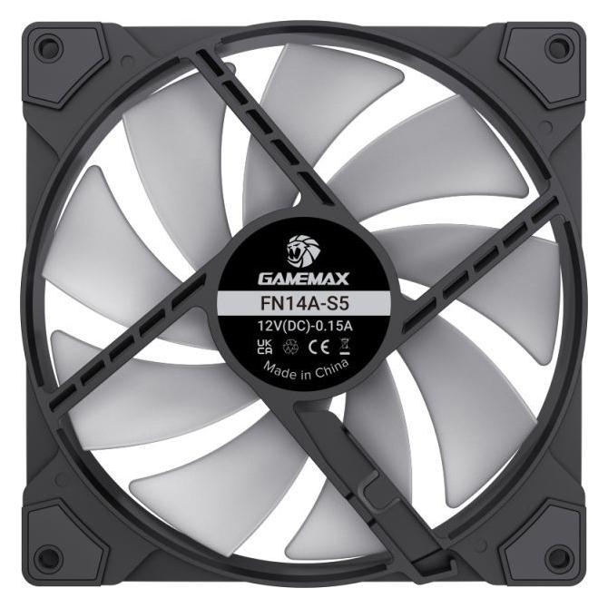 GameMax | Case fan | FN14A-S5 | Black (FN14A-S5)