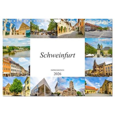 Schweinfurt Impressionen (Wandkalender 2026 DIN A4 quer), CALVENDO Monatskalender