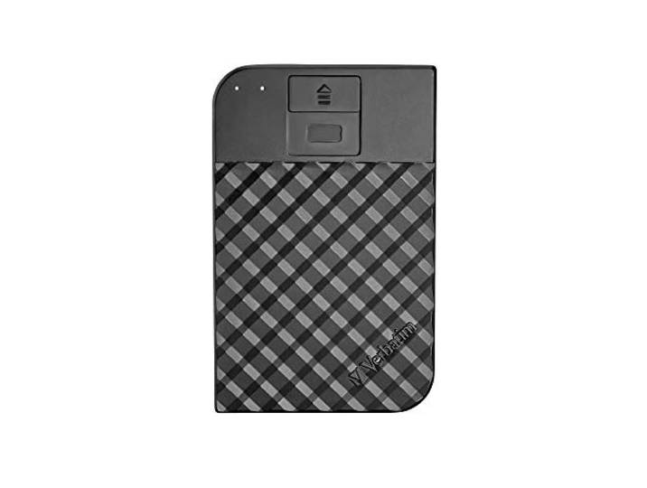 Verbatim Fingerprint Secure - 1 TB, draagbare harde schijf, externe gegevensopslag met vingerafdrukscanner om uw gegevens te beschermen, zwart