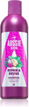 Aussie SOS Repair & Revive champô nutritivo para cabelo cansado e couro cabeludo 300 ml. SOS Repair & Revive