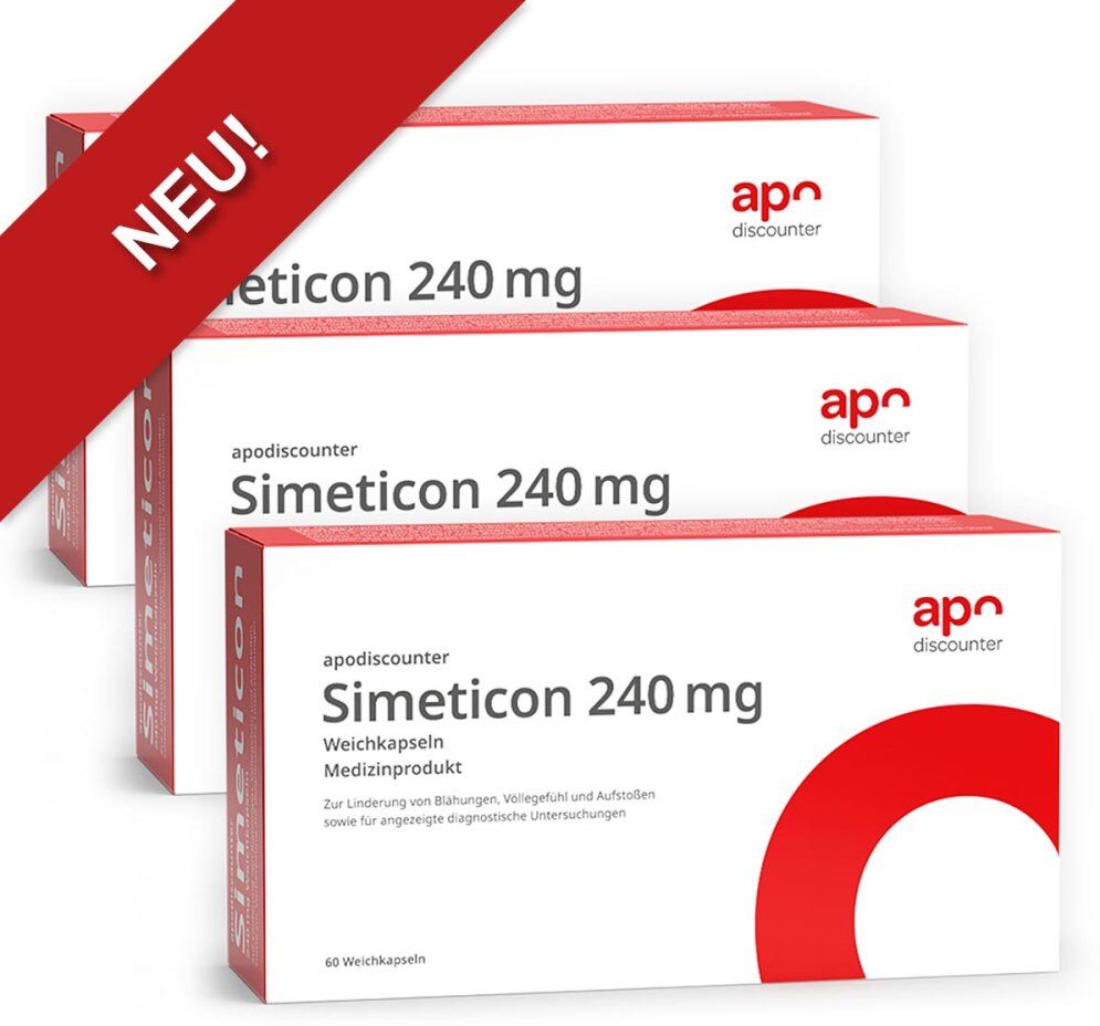 Simeticon Kapseln 240 mg von apodiscounter