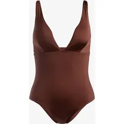 ROXY Damen Badeanzug SILKY ISLAND, Größe XL in Braun Braun