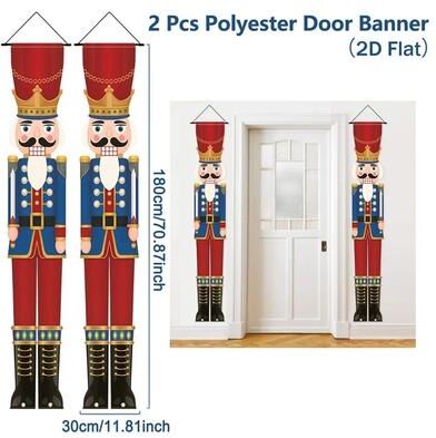 Uplift Treasures Christmas Nutcracker Door Banner Holiday Decoration a