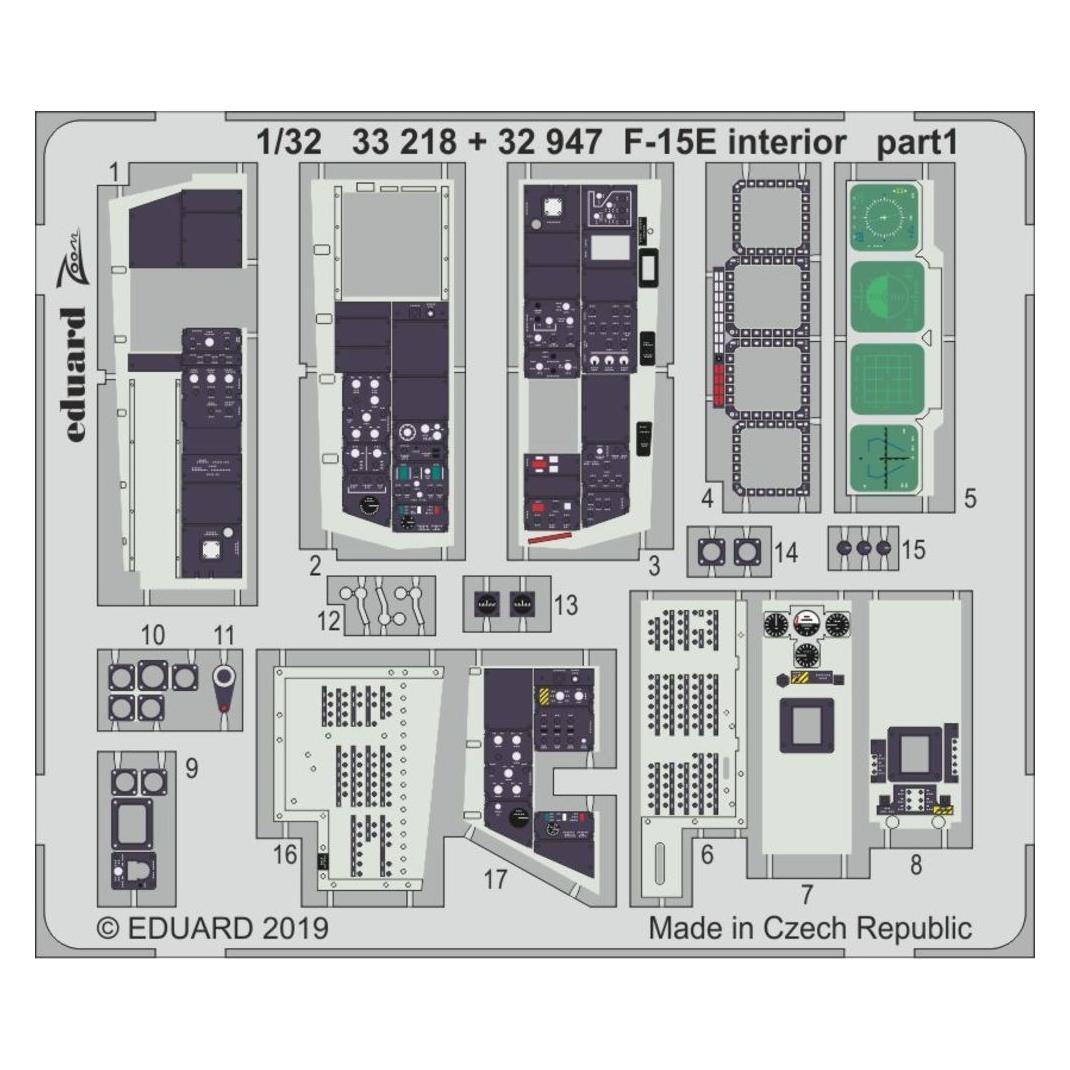 Eduard F-15E interior for Tamiya (33218)