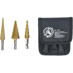 BGS HSS-Stufenbohrer-Satz | 3 - 20 mm | 3-tlg.