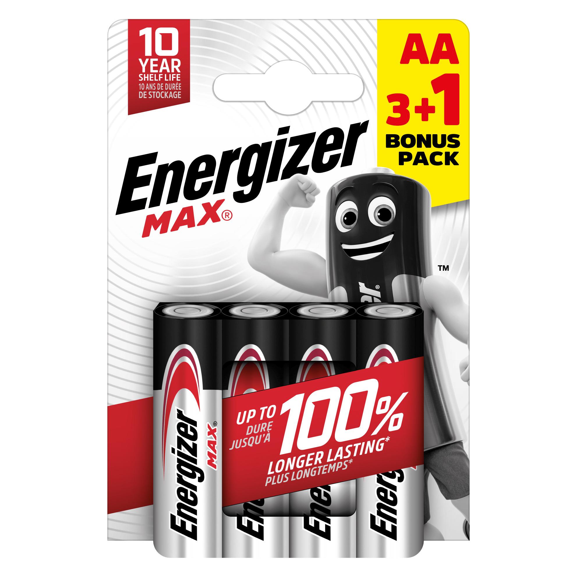 Energizer E303328800 Max Alk AA BP4 3+1 (4 Stk., AA) (58915864)