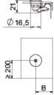 OBO Bettermann Verrou tournant 20 mm DRL H S pour FT (6065018)