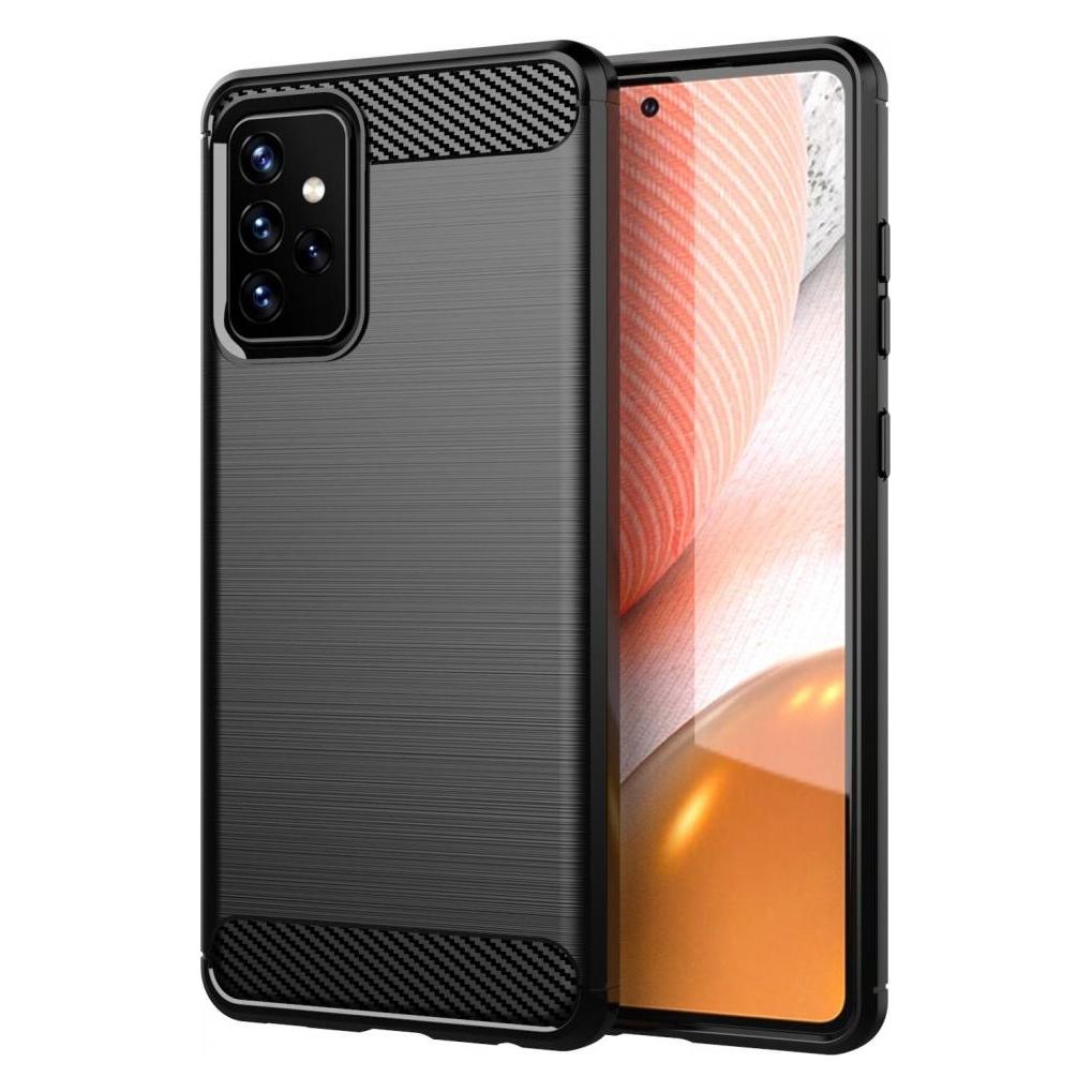 Screenguard Samsung Galaxy A72 Hülle Carbon Brushed Soft TPU (Samsung Galaxy A72) (00028384)