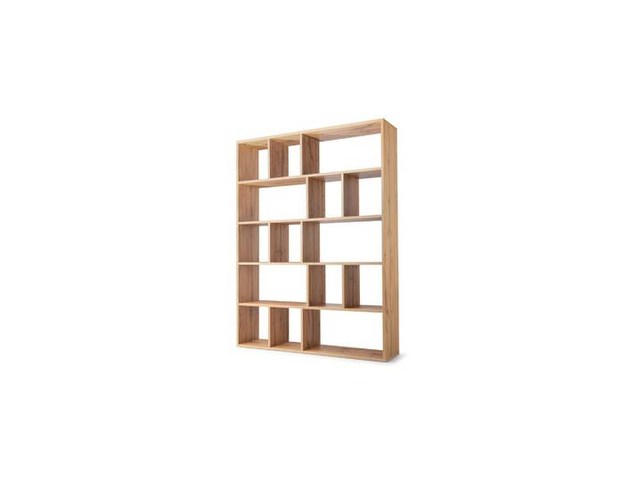 Masseno Bücherregale Mosaico 151 / 198 / 34 cm Eichefarben, 151x198x34 cm, Wohnzimmer, Regale, Bücherregale