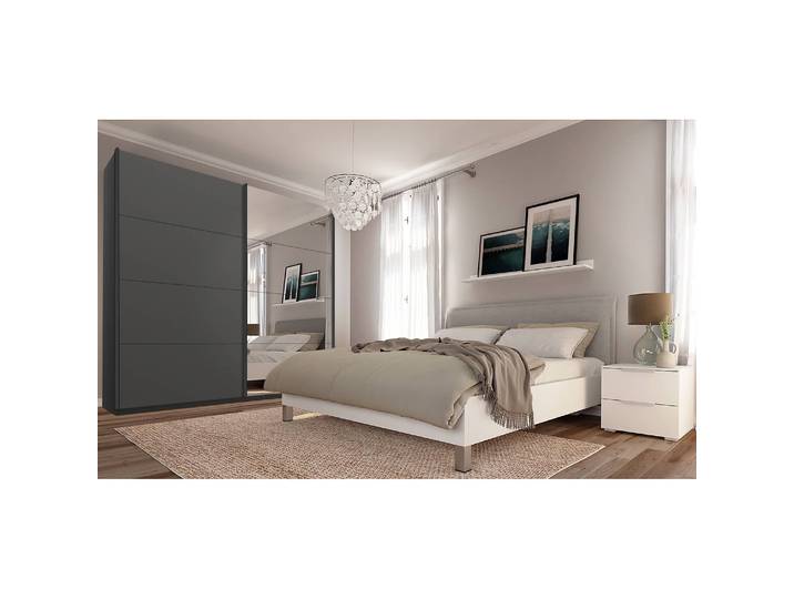 Armoire pure reflect 225 x 222cm Gris/Graphite 2 porte