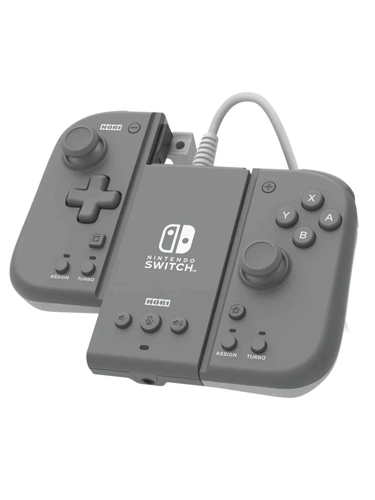 HORI Split Pad Compact Attachment Set (Slate Grey) - Wired Controller - Nintendo Switch