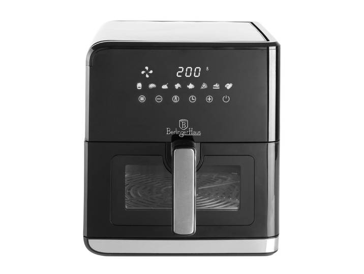 BerlingerHaus Heißluftfritteuse BH 9470, 1700 W, 7,5 L, 1700 W, LED Touchdisplay, Sichtfenster