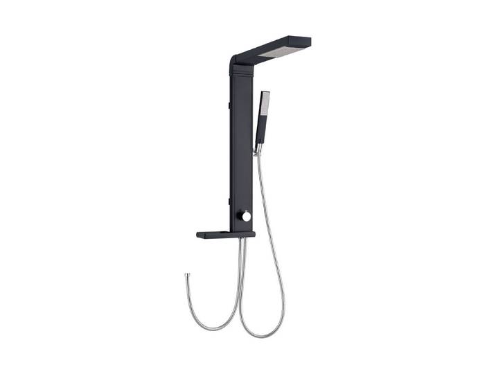 Diaqua Duschpaneel Linus Aluminium Schwarz 81 × 25 × 53 cm