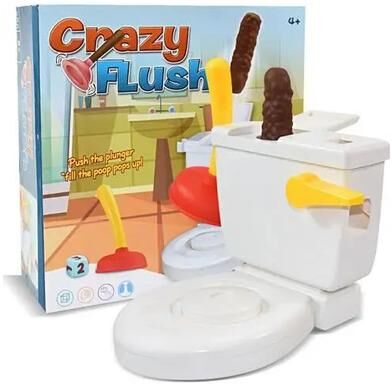 Inspire Curations Funny Flushing Toilet Trick Toy Interactive Party Board Game For Kids And Family Fun crazy Flush