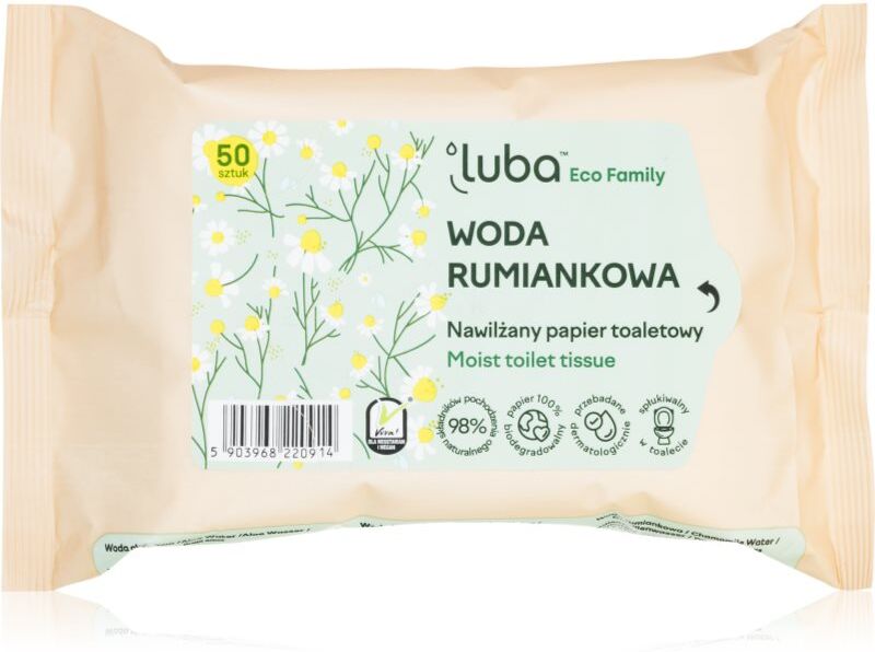 Luba ECO Family papier toilette humide Chamomile 50 pcs