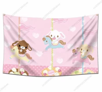Inspire Curations Kawaii Sugarbunnies Cartoon Tapestry Cute Aesthetic Wall Hanging Decor For Bedroom & Gifts 30778942013 200x170cm