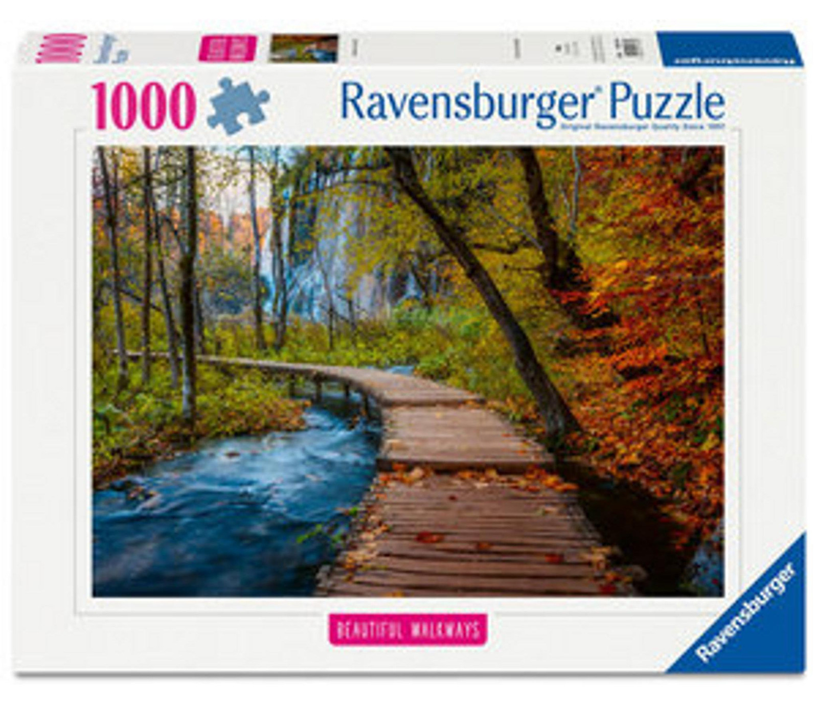 Ravensburger Puzzel Herfstlandschap van een bosweg