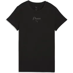 Puma, Damen, Sportshirt, ESS SCRIPT Tee (L), Schwarz