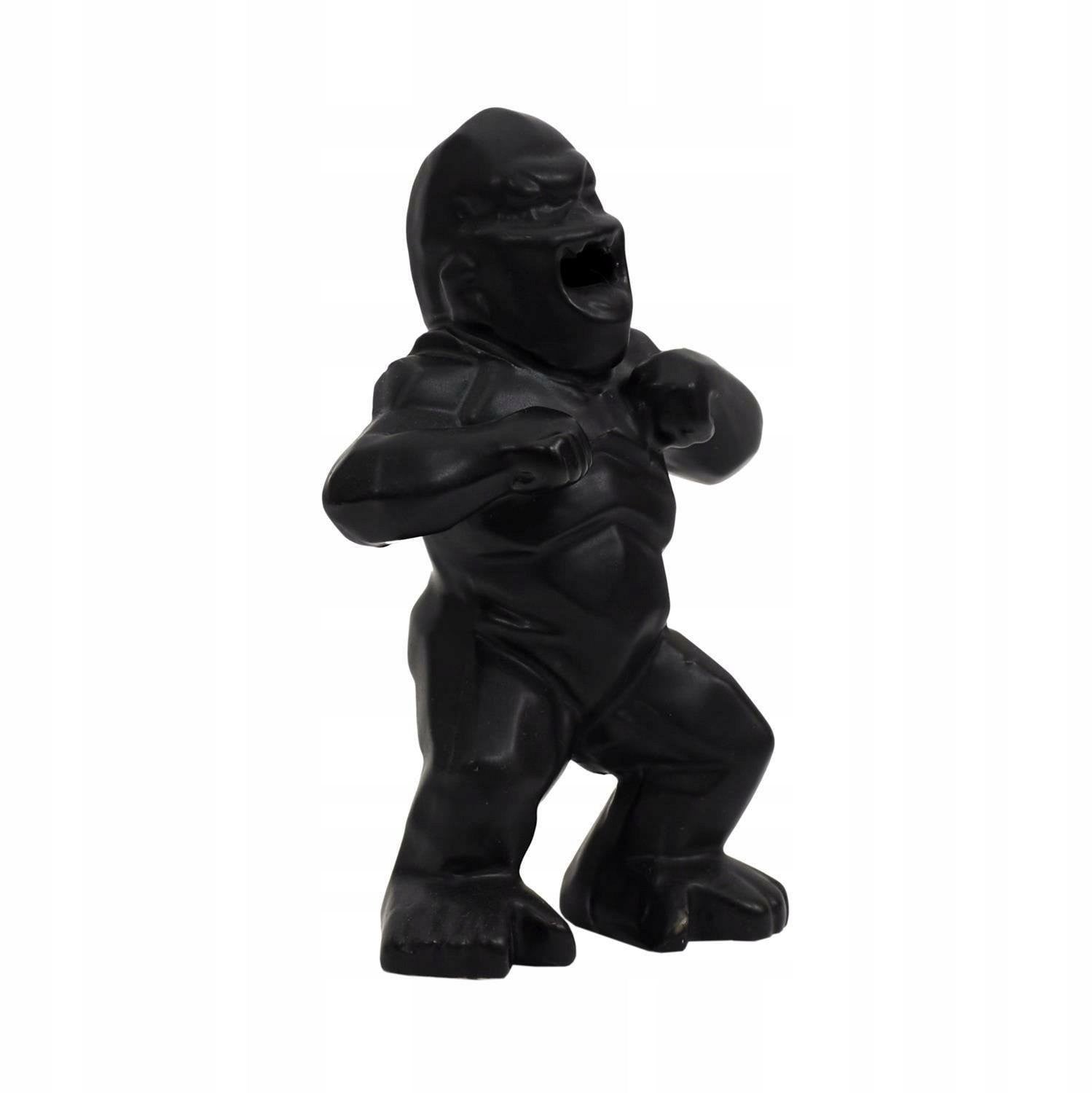 Zwarte Mini Gorilla Figuur 10cm - Exotische Woondecoratie