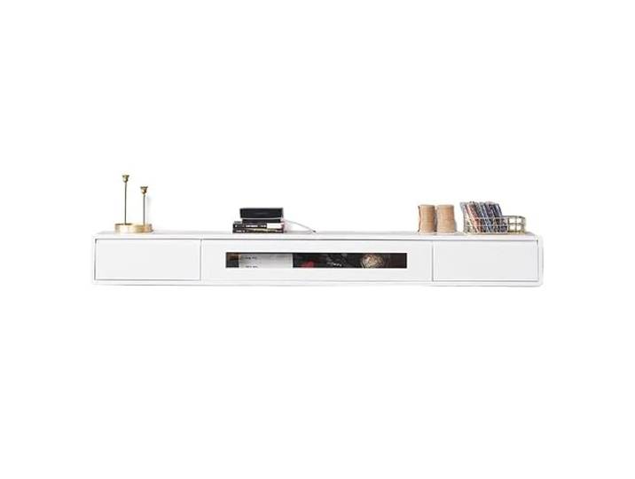 Wandmontierter TV-Ständer for Zuhause, Wohnzimmer, heller Luxus-Stil Schwebendes Design, platzsparend for das Schlafzimmer hängend