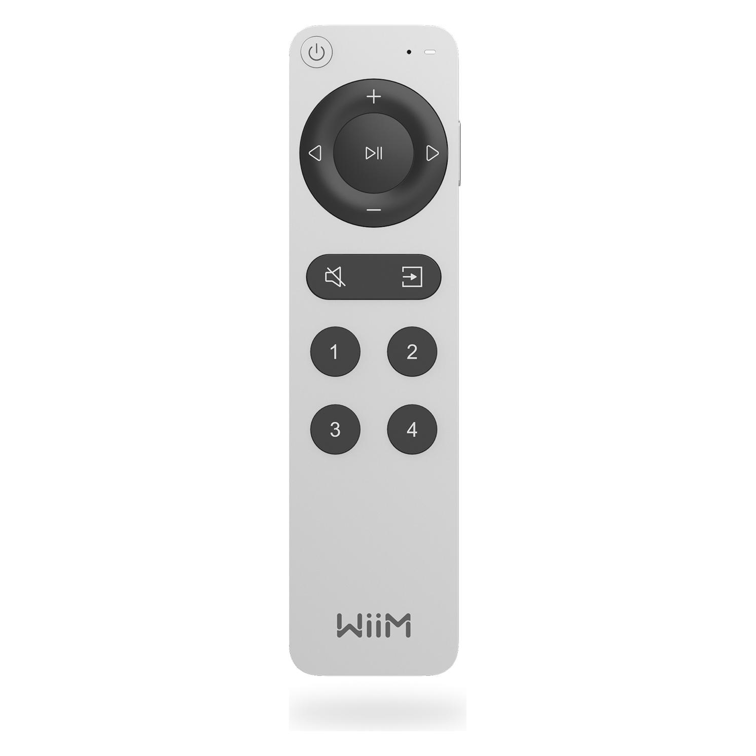 WiiM LPWIVR2 Voice Remote 2 für Musik-Streamer und Verstärker (Gerätespezifische Fernbedienung, Bluetooth) (LPWIVR2)