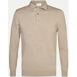 Poloshirt mit One-Piece-Kragen Beige S