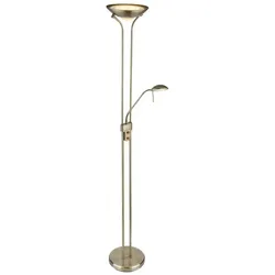 Globo Lighting Deckenfluter   , gold , Maße (cm): H: 180  Ø: 25.5