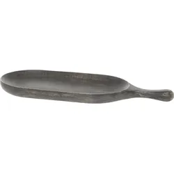 Chic Antique Tours Tablett mit Henkel Schwarz, L45/B18 cm