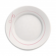 ORNAMIN Teller flach - Esprit - rot - Ř23,5cm 305845