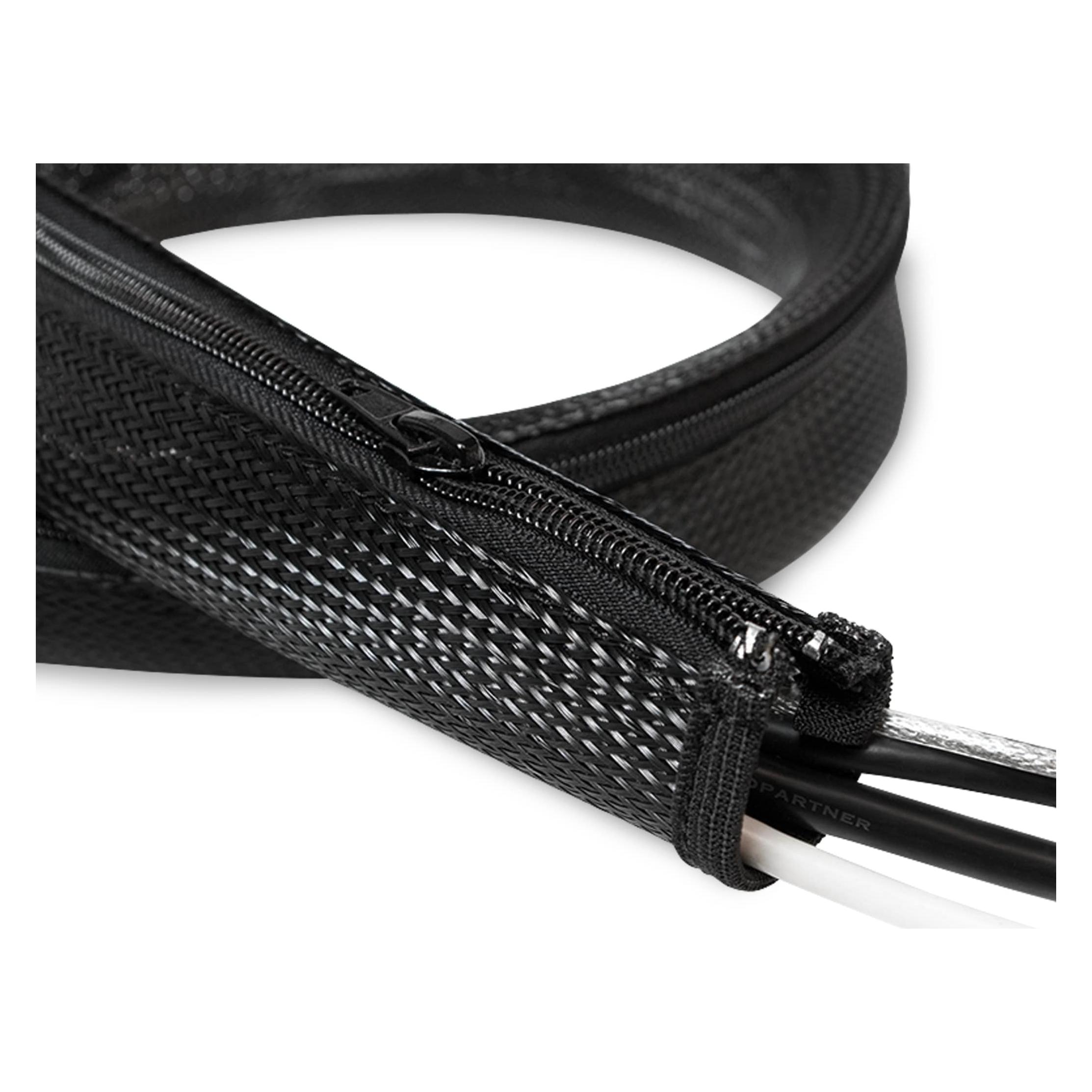 LogiLink Kabelschutz mit Reissverschluss (Kabelschlauch, 100 cm) (KAB0046)
