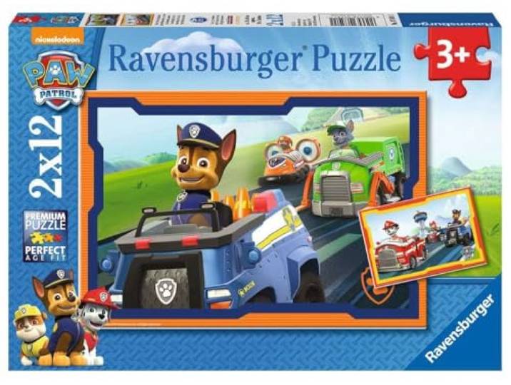 Ravensburger PAW Patrol: In Actie - Puzzel - 2x12 stukjes