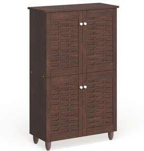 Strick & Bolton Vadym Dark Brown 4-door Shoe Cabinet
