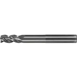 PFERD TOOLS VHM-Fräser Ø12mm, 3 Schneiden, 2xDC, Halsfreischliff extralang, Fase 0,25mm, HA - 23000449