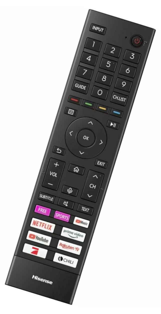 Hisense Afstandsbediening ERF3I80H met Voice-functie
