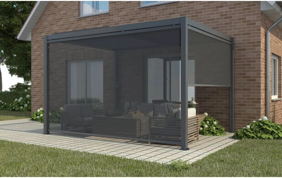 Elica Garden LATERALE PER PERGOLA BIOCLIMATICA 3X4MT GRIGIO SC.