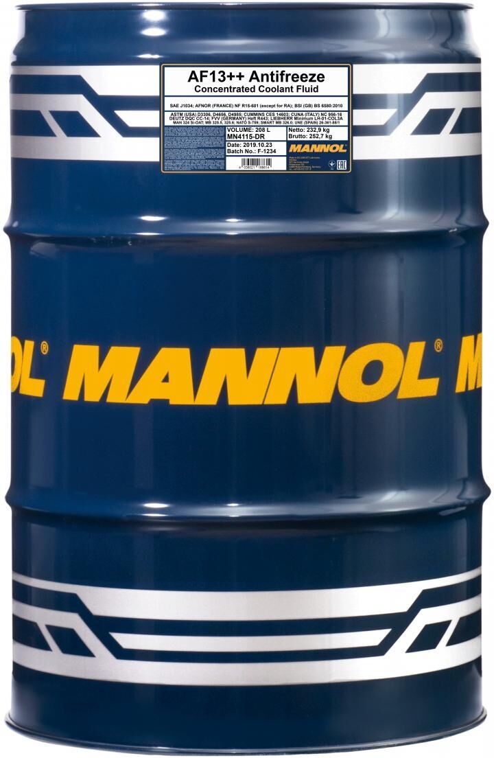 Sct - Mannol Frostschutz Mannol Antifreeze Af13++ [208l] Mn4115-Dr 208l